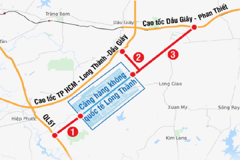 Khởi công xây dựng 2 tuyến đường kết nối với sân bay Long Thành